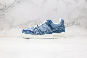 Louis Vuitton Trainer Sneaker Denim Monogram