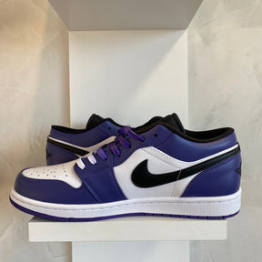 Jordan 1 Low Court Purple White