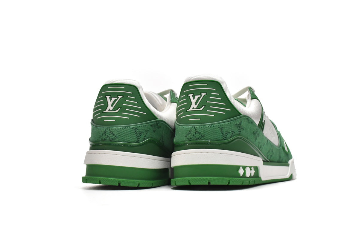 Louis Vuitton Trainer Green Monogram